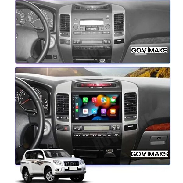 Govimaks Toyota Land Cruıser 2004-2009 8 GB RAM 128 GB Hafıza Android Multimedia Teyp