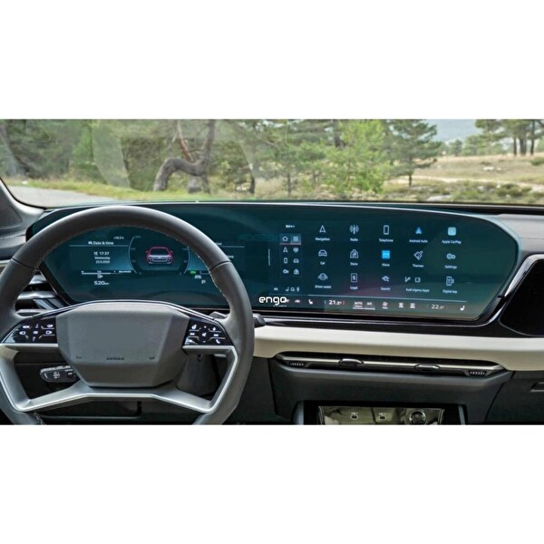 Engo Audi A5 Ekran Koruyucu Multimedya ve Dijital Gösterge Nano