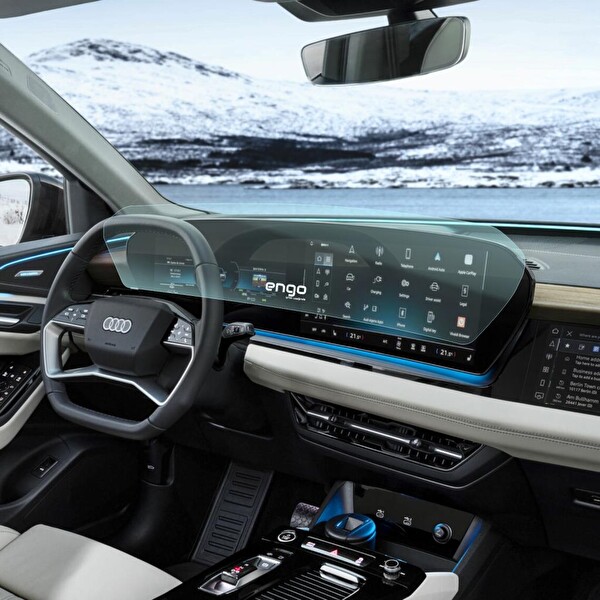 Engo Audi A5 Ekran Koruyucu Multimedya ve Dijital Gösterge Nano