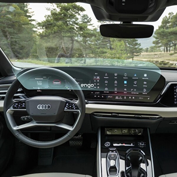 Engo Audi Q6 Ekran Koruyucu Multimedya ve Dijital Gösterge Nano