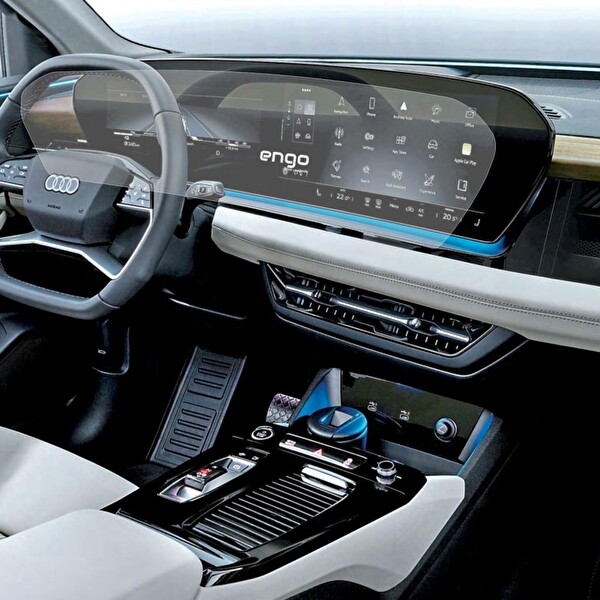 Engo Audi Q6 Mat Ekran Koruyucu Dijital Gösterge ve Multimedya