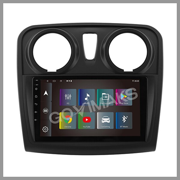 Govimaks Dacia Sandero 2013-2021 8 GB RAM 128 GB Hafıza Android Multimedia Teyp