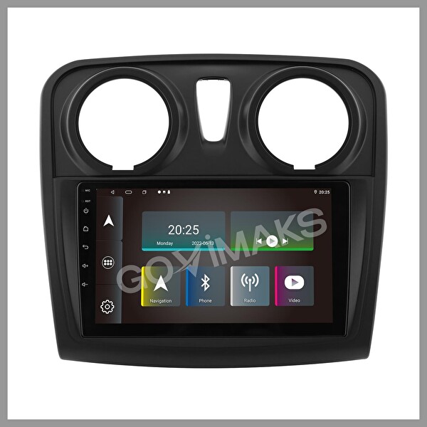 Govimaks Dacia Sandero 2013-2021 8 GB RAM 128 GB Hafıza Android Multimedia Teyp