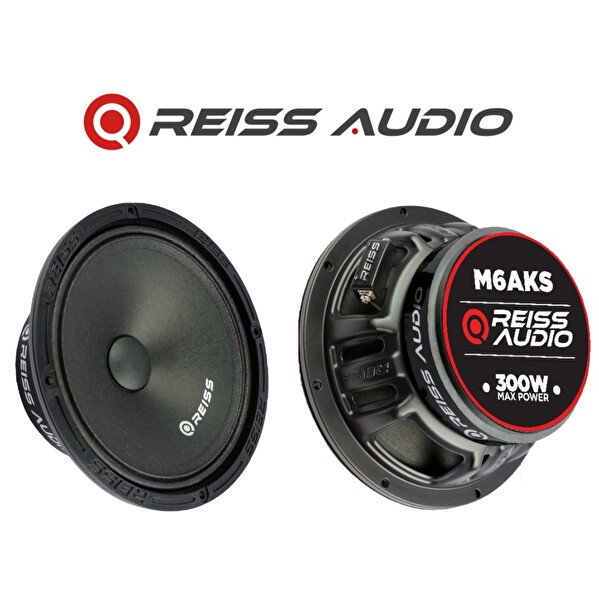 Reiss Audio RS-M6AKS Çifti 600 Watt 240W RMS Deprem Serisi 16 CM Metal Kapaklı Oto Midrange Hoparlör