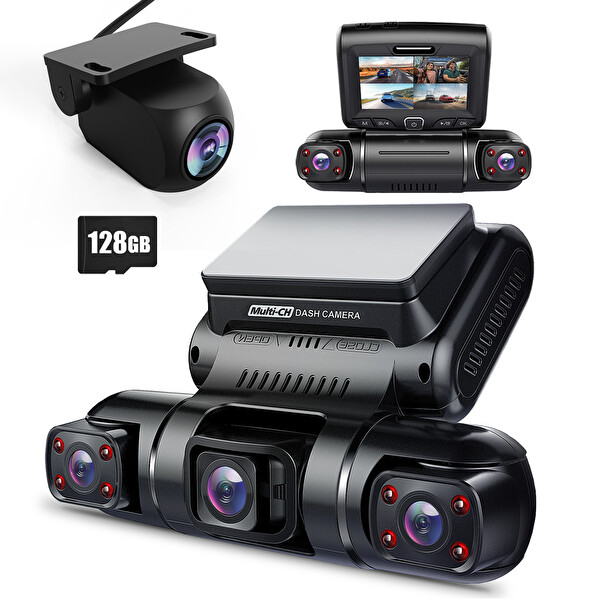 Pruveeo D90-4CH FHD Wi-Fi GPS - 128 GB SD Kart