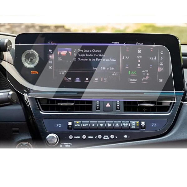Engo Lexus ES 12.3 inç Ekran Koruyucu Multimedya Nano Parlak