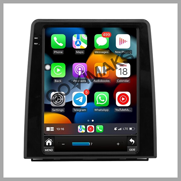 Govimaks Renault Clio 5 Tesla 2020–2023 Uyumlu 8 GB RAM 128 GB Hafıza Android Multimedya Teyp