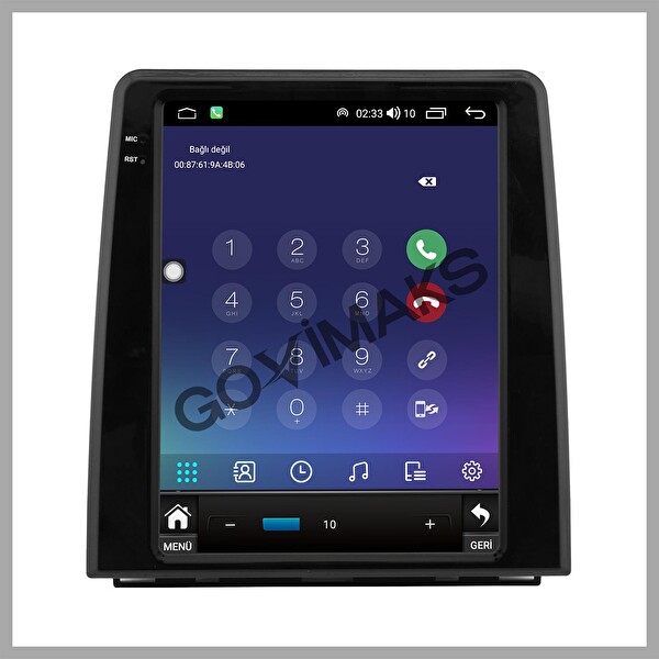 Govimaks Renault Clio 5 Tesla 2020–2023 Uyumlu 8 GB RAM 128 GB Hafıza Android Multimedya Teyp