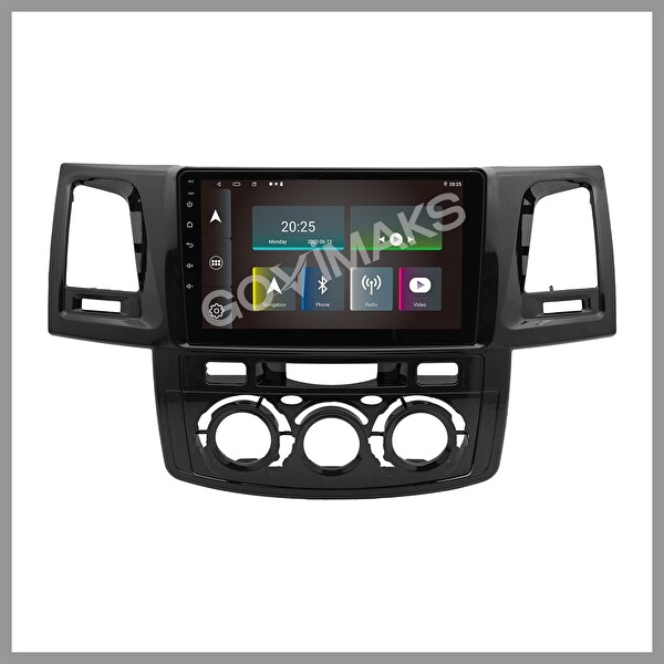 Govimaks Toyota Hilux 2006-2015 Manuel Uyumlu 2GB RAM 32GB Hafıza Android Multimedya Teyp