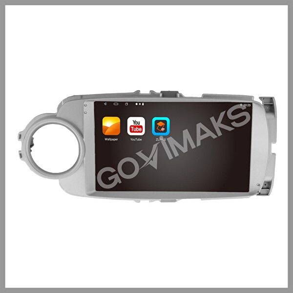 Govimaks Toyota Yarıs 2012-2019 Uyumlu Gri 2 GB RAM 32 GB Hafıza Android Multımedia Teyp