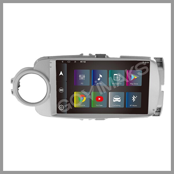 Govimaks Toyota Yarıs 2012-2019 Uyumlu Gri 2 GB RAM 32 GB Hafıza Android Multımedia Teyp