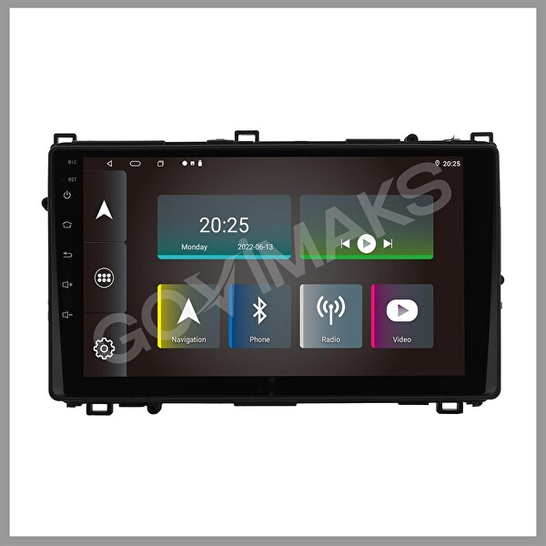 Govimaks Toyota Corolla 2017-2019 Uyumlu 2 GB RAM 32 GB Hafıza Android Multimedia Teyp