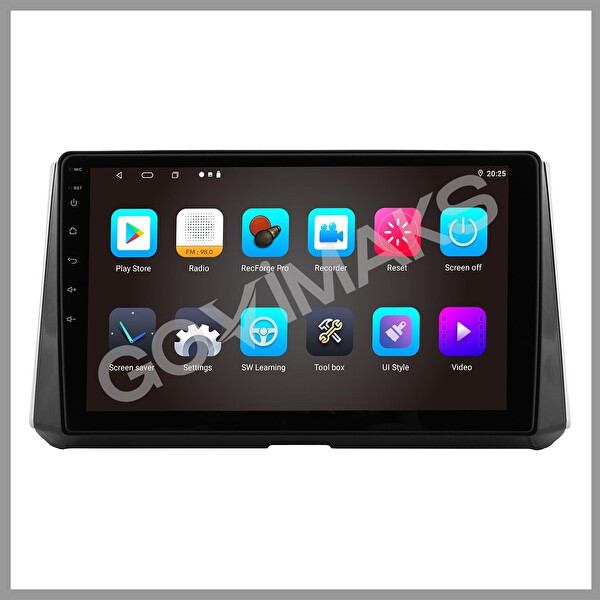 Govimaks Toyota Corolla 2019-2023 Uyumlu 2 GB RAM 32 GB Hafıza Android Multimedia Teyp