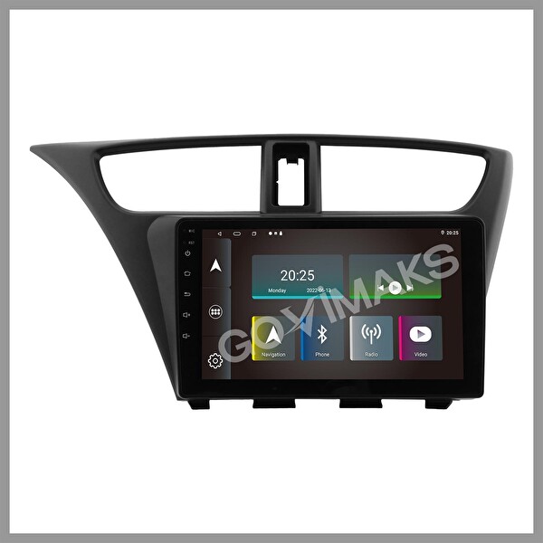 Govimaks Honda Civic 2012-2017 2 GB RAM 32 GB Hafıza Android Multimedia Teyp