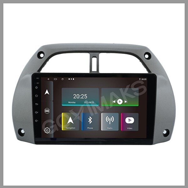 Govimaks Toyota Rav 4 2001-2004 Uyumlu 4 GB RAM 64 GB Hafıza Android Multimedia Teyp