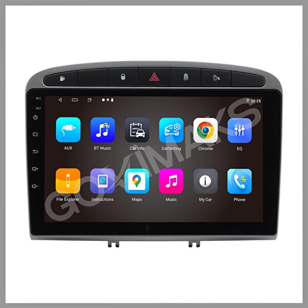 Govimaks Peugeot 308 RCZ 2008-2013 Uyumlu 2 GB RAM 32 GB Hafıza Android Multimedia