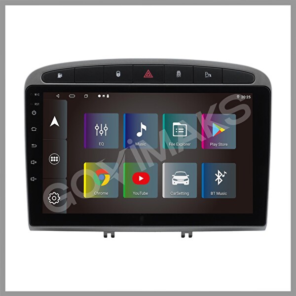 Govimaks Peugeot 308 RCZ 2008-2013 Uyumlu 2 GB RAM 32 GB Hafıza Android Multimedia