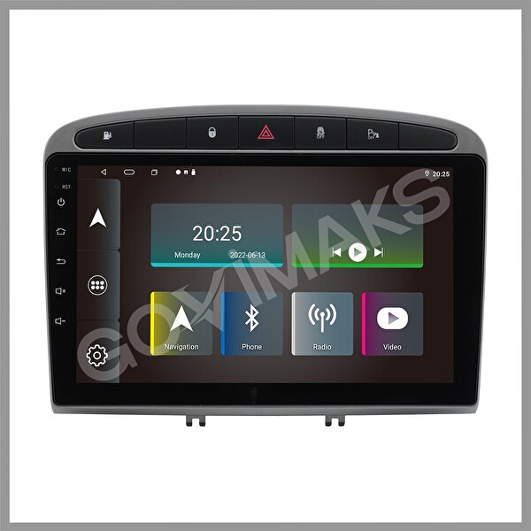 Govimaks Peugeot 308 RCZ 2008-2013 Uyumlu 2 GB RAM 32 GB Hafıza Android Multimedia