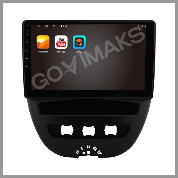 Govimaks Peugeot 107 2007-2013 Uyumlu 4 GB RAM 64 GB Hafıza Android Multimedia