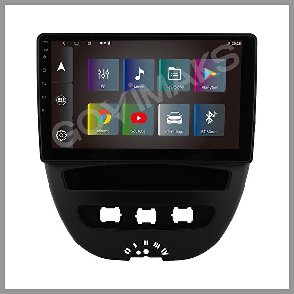 Govimaks Peugeot 107 2007-2013 Uyumlu 2 GB RAM 32 GB Hafıza Android Multimedia