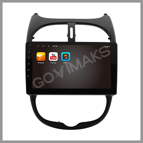Govimaks Peugeot 206 1999-2010 Uyumlu 2 GB RAM 32 GB Hafıza Android Multimedia Teyp