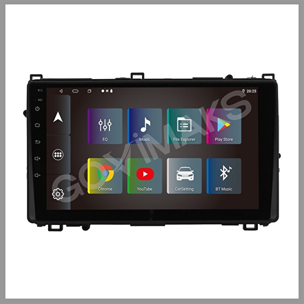 Govimaks Toyota Corolla 2017-2019 Uyumlu 6 GB RAM 128 GB Hafıza Android Multimedia Teyp