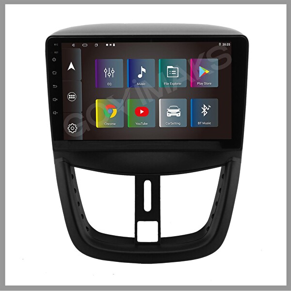 Govimaks Peugeot 207 2006-2012 Uyumlu 2 GB RAM 32 GB Hafıza Android Multimedia Teyp