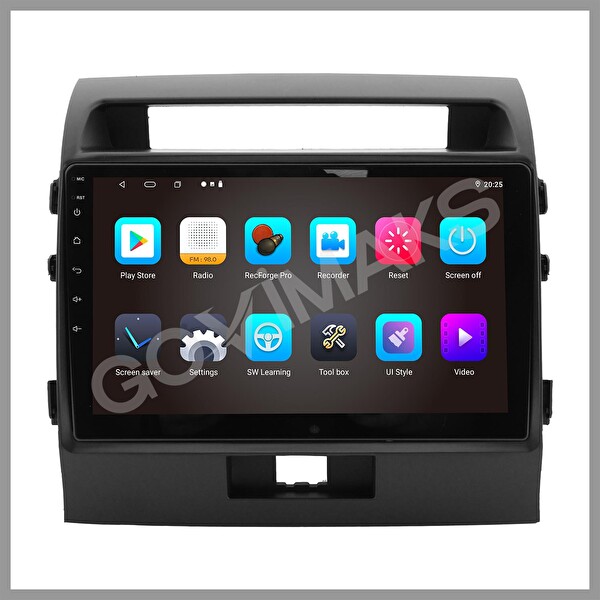 Govimaks Toyota Land Cruiser 2007-2015 Uyumlu 2 GB RAM 32 GB Hafıza Android Multimedia Teyp