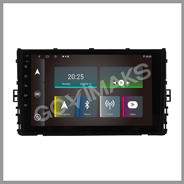 Govimaks Volkswagen Transporter 2018-2022 Uyumlu 4GB RAM 64GB Hafıza Android Multimedia Teyp