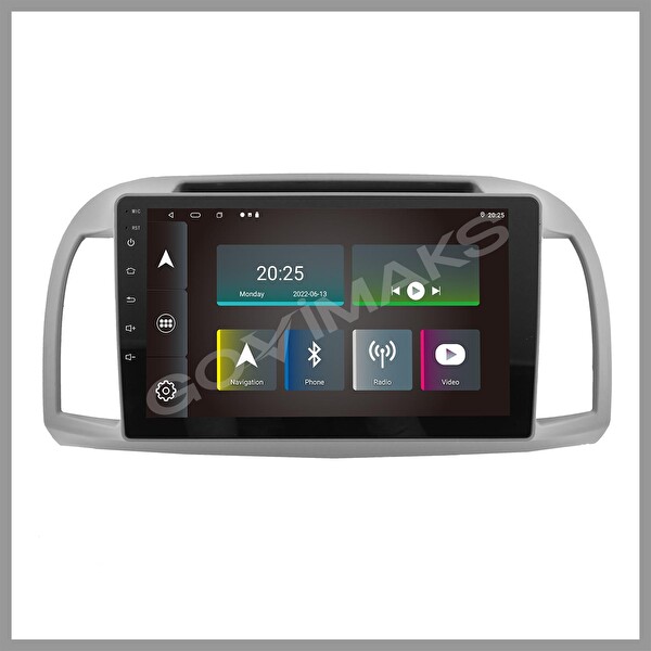Govimaks Nissan Micra 2002-2010 4 GB RAM 64 GB Hafıza Android Multimedia Teyp