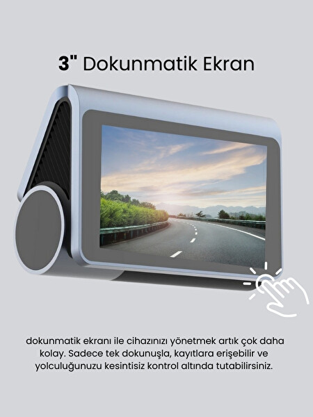 Mieco X8 Wifi 4K UHD 170° Ultra Geniş Açı ADAS Ön + Arka Araç Kamerası