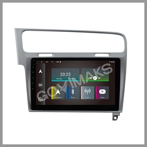 Govimaks Volkswagen Golf 7 Uyumlu Gri 2 GB RAM 32 GB Hafıza Android Multimedia Teyp