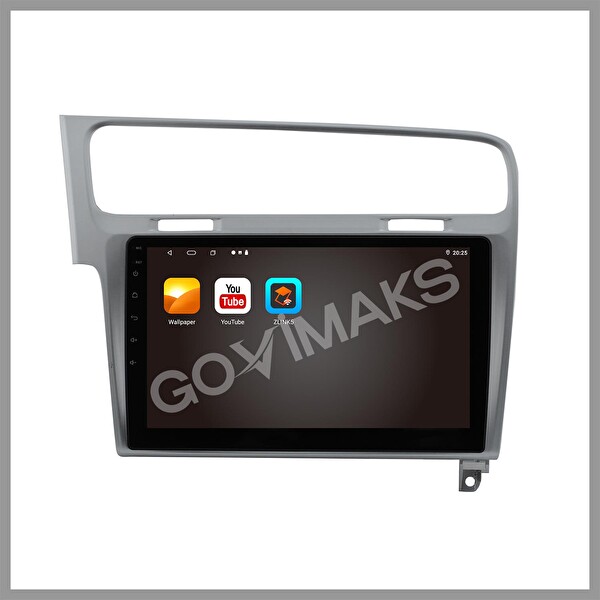 Govimaks Volkswagen Golf 7 Uyumlu Gri 6 GB RAM 128 GB Hafıza Android Multimedia Teyp