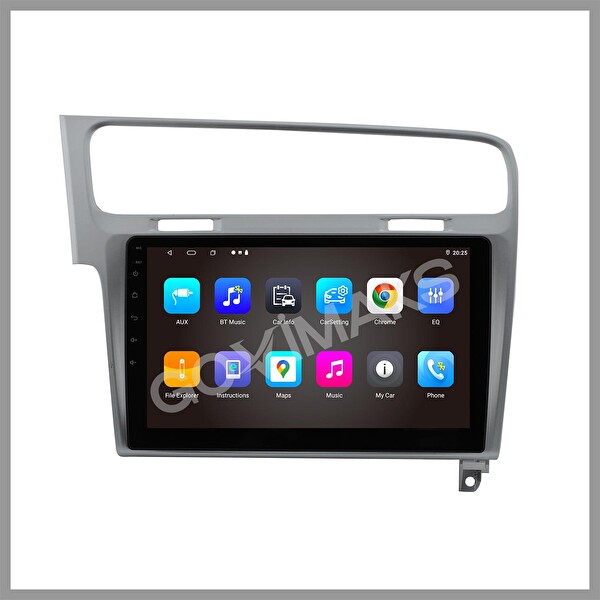 Govimaks Volkswagen Golf 7 Uyumlu Gri 6 GB RAM 128 GB Hafıza Android Multimedia Teyp