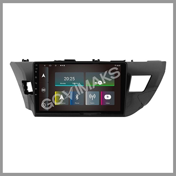 Govimaks Toyota Corolla 2013-2017 Uyumlu 2 GB RAM 32 GB Hafıza Android Multimedia Teyp