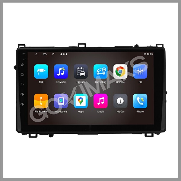 Govimaks Toyota Auris 2018 Uyumlu 4 GB RAM 64 GB Hafıza Android Multimedia Teyp