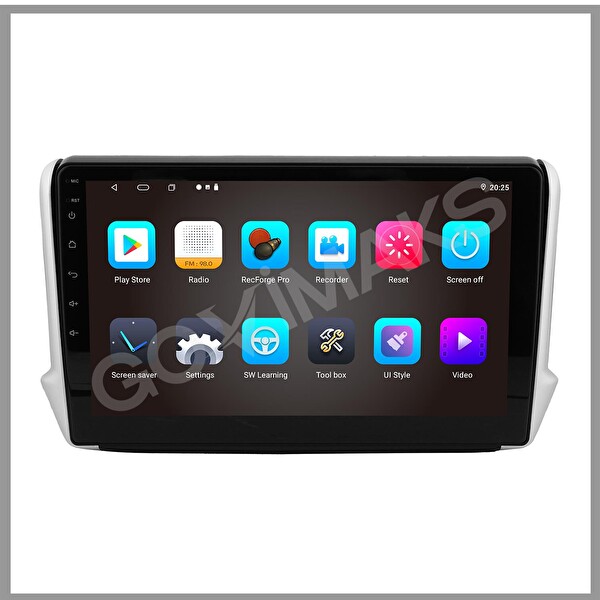 Govimaks Peugeot 2008 -2013-2019 Uyumlu 2 GB RAM 32 GB Hafıza Android Multimedia Teyp