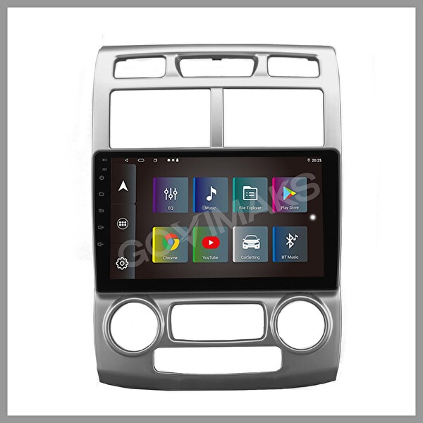 Govimaks Kia Sportage 2007-2010 Gri Dijital 2 GB RAM 32 GB Hafıza Android Multimedia Teyp
