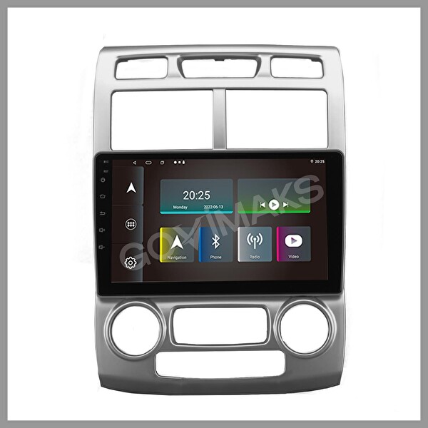 Govimaks Kia Sportage 2007-2010 Gri Dijital 2 GB RAM 32 GB Hafıza Android Multimedia Teyp