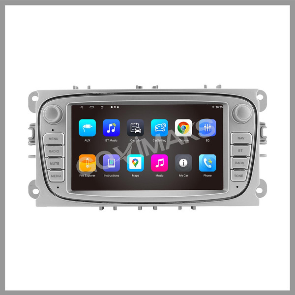Govimaks Ford CONNECT-Mondeo-FOCUS OVAL GRİ 2 GB RAM 32 GB Hafıza Android Multimedia Teyp