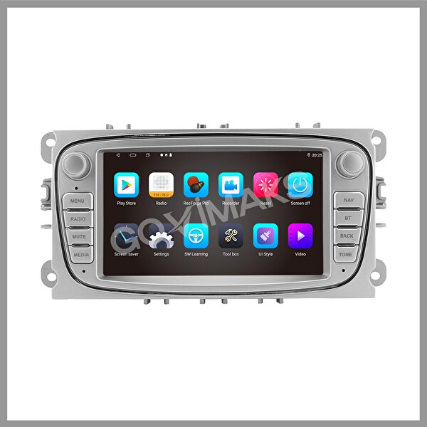 Govimaks Ford CONNECT-Mondeo-FOCUS OVAL GRİ 2 GB RAM 32 GB Hafıza Android Multimedia Teyp