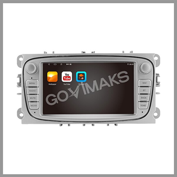 Govimaks Ford CONNECT-Mondeo-FOCUS OVAL GRİ 2 GB RAM 32 GB Hafıza Android Multimedia Teyp