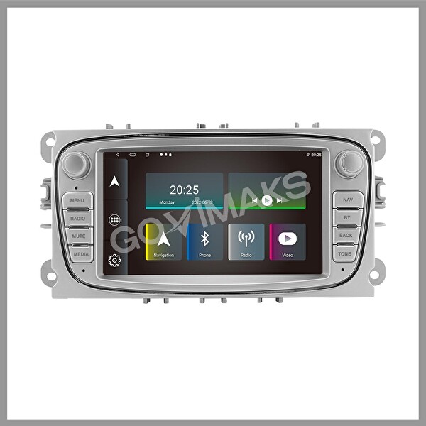 Govimaks Ford CONNECT-Mondeo-FOCUS OVAL GRİ 2 GB RAM 32 GB Hafıza Android Multimedia Teyp