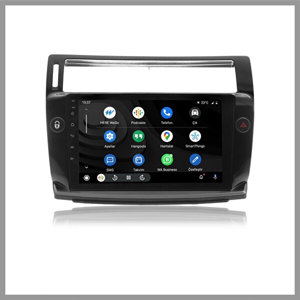 Govimaks Citröen C4 2005-2010 Siyah 6 GB RAM 128 GB Hafıza Android Multimedia Teyp