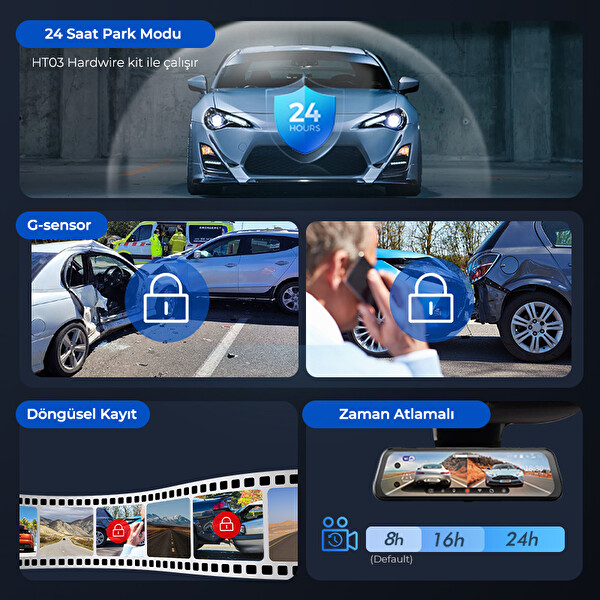 Azdome AR09 4K 2 Kanallı 9.6