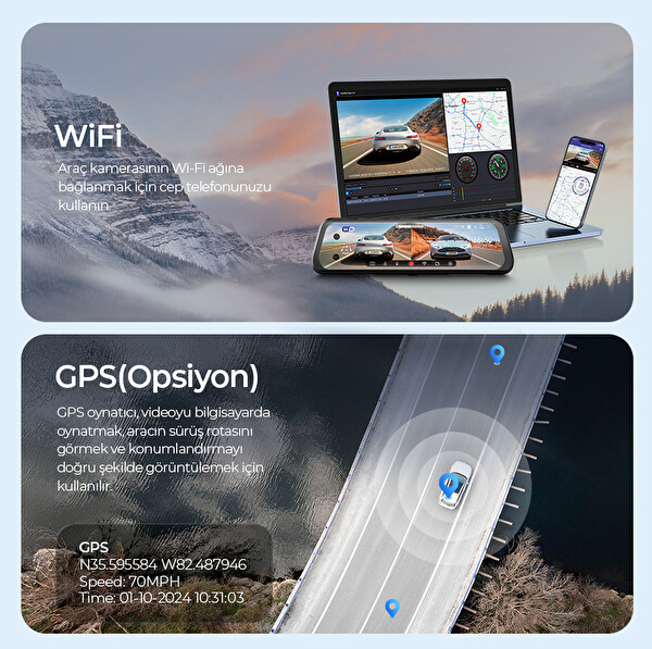 Azdome AR09 4K 2 Kanallı 9.6