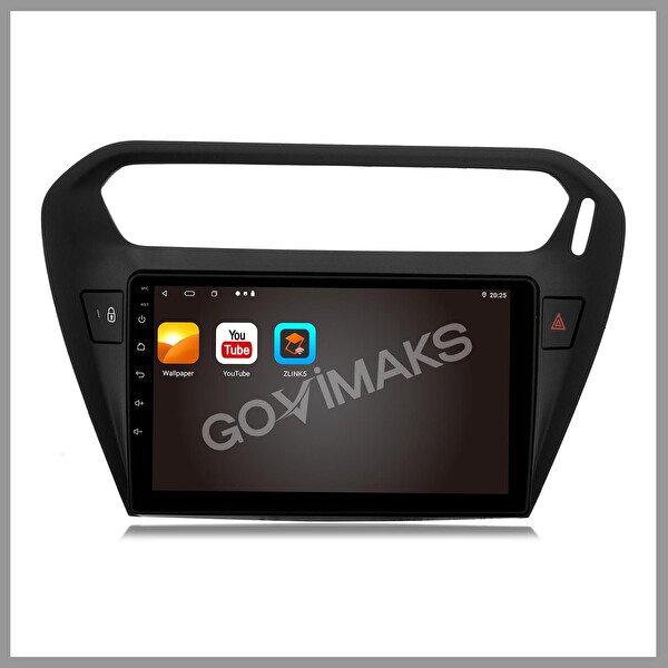 Govimaks Citroen C-Elysee Siyah 2012-2023 2 GB RAM 32 GB Hafıza Android Multimedia Teyp