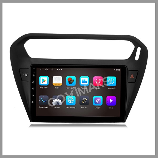 Govimaks Citroen C-Elysee Siyah 2012-2023 2 GB RAM 32 GB Hafıza Android Multimedia Teyp