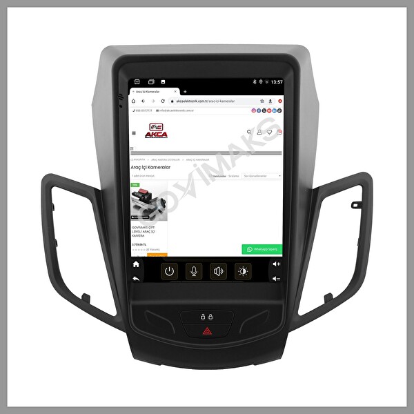 Govimaks Ford Fiesta 2008 - 2017 Tesla 6 GB RAM 128 GB Hafıza Android Multimedia Teyp