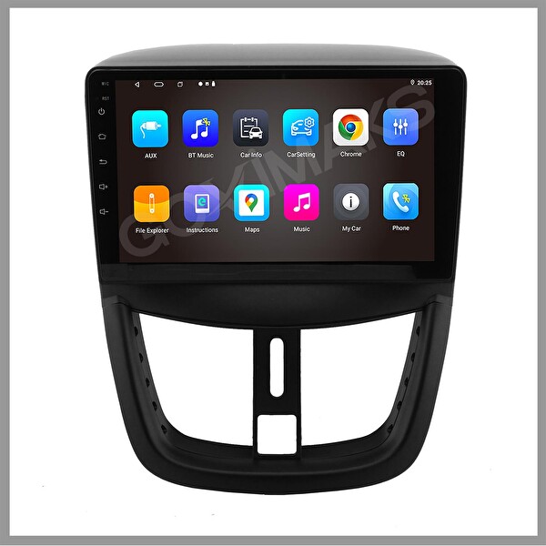 Govimaks Peugeot 207 2006-2012 Uyumlu 4 GB RAM 64 GB Hafıza Android Multimedia Teyp